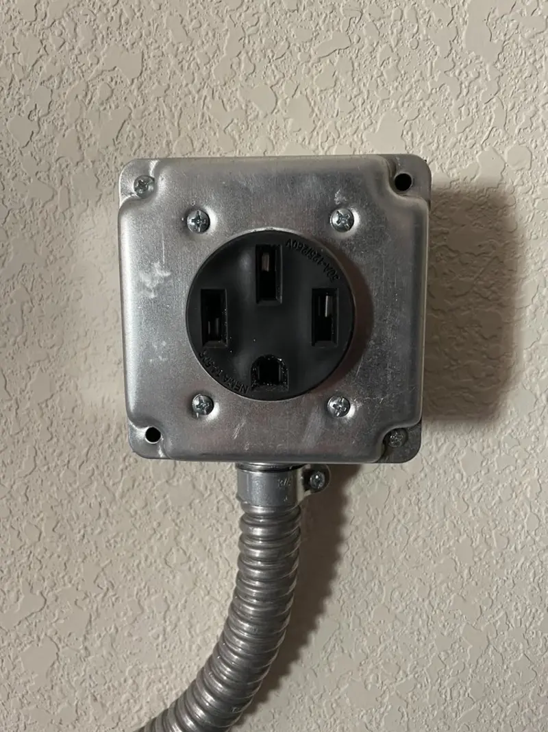 NEMA 14-50 outlet installed for Electrical Panel Upgrade in Peoria